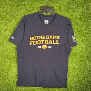 Notre Dame Football 2022 The Shirt 33rd Edition Navy Blue Graphic T-Shirt Mens L
